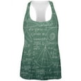 thumbnail image 1 of Math Geek Formulas Chalkboard All Over Womens Work Out Tank Top Multi MD, 1 of 1