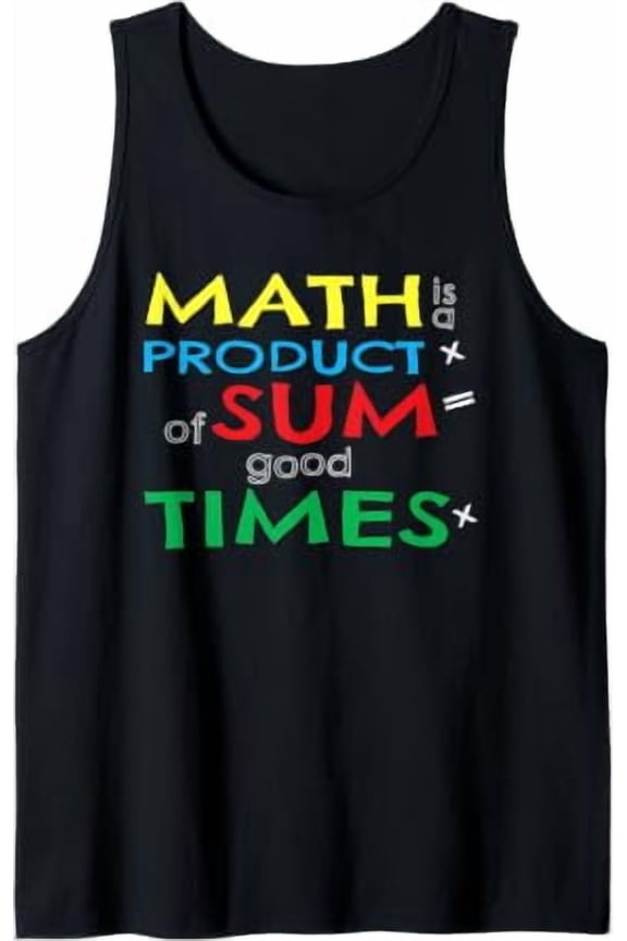 Math Geek Teacher Saying Graphic Clever Phrase Classroom Tank Top Size S-3XL