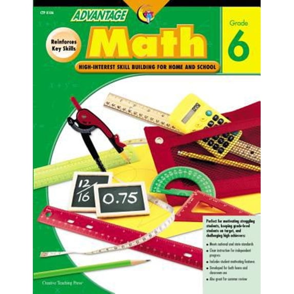 Pre-Owned Advantage Math Grade 6 (Paperback) 159198016X 9781591980162