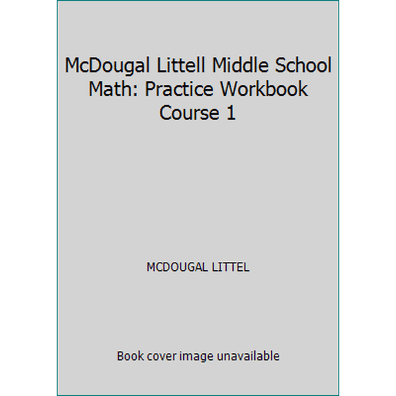 Pre-Owned Math, Grades 6-8 Practice Workbook Course 1: McDougal Littell Middle School Math California Paperback