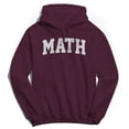 thumbnail image 1 of Math Graphic Maroon Men's Cotton Pullover Hoodie, 1 of 1