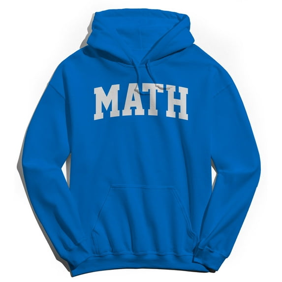 Math Graphic Royal Men's Cotton Pullover Hoodie