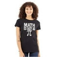 thumbnail image 1 of Math Is Easy As Funny Teacher Nerdy Womens Fitted Plus Size Graphic Tee Brisco Brands 2X, 1 of 5