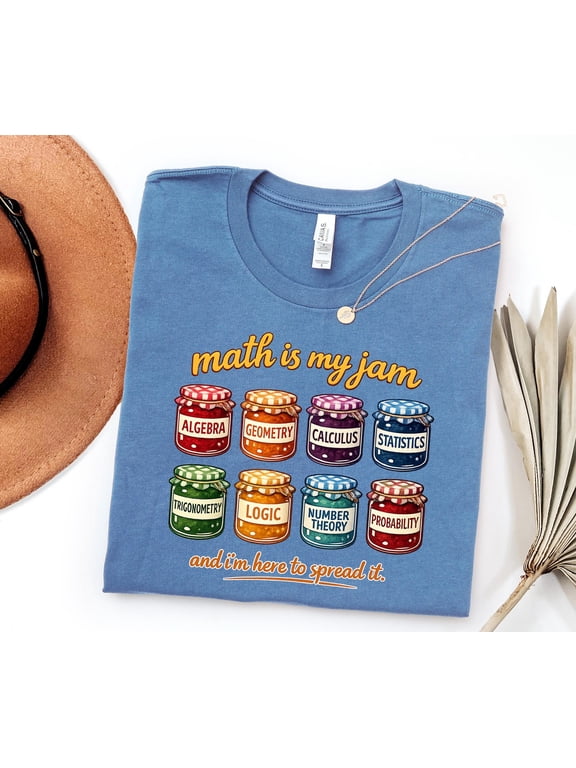 Math Is My Jam Shirt Funny Math Teacher Tshirt Nerd Geek STEM Tee Math Lover Gift Algebra