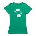 thumbnail image 1 of Math Joke Pi X Funny Dialogue Graphic Women Kelly Green T-Shirt, Female XX-Large, 1 of 2