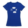 thumbnail image 1 of Math Joke Pi X Funny Dialogue Graphic Women Royal Blue T-Shirt, Female Medium, 1 of 2