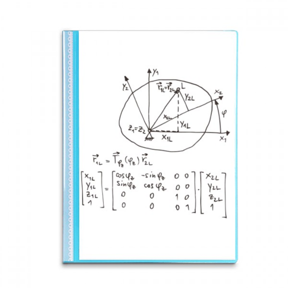 Math Kowledge Circle Art Deco Fashion Book Sheet Protectors Portfolio Binder Folder