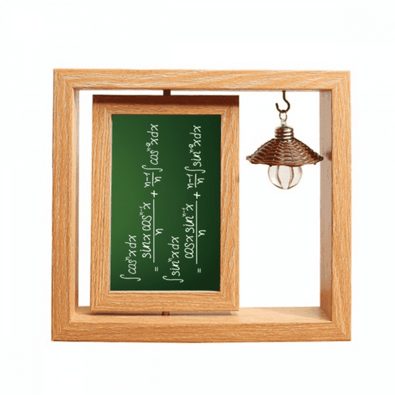 Math Kowledge Cosine Integral Formula Wooden Rotating Picture Photo Frame 4x6