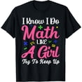 thumbnail image 1 of Math Like A Girl Shirt For Girls Teens Women Math Student T-Shirt, 1 of 4