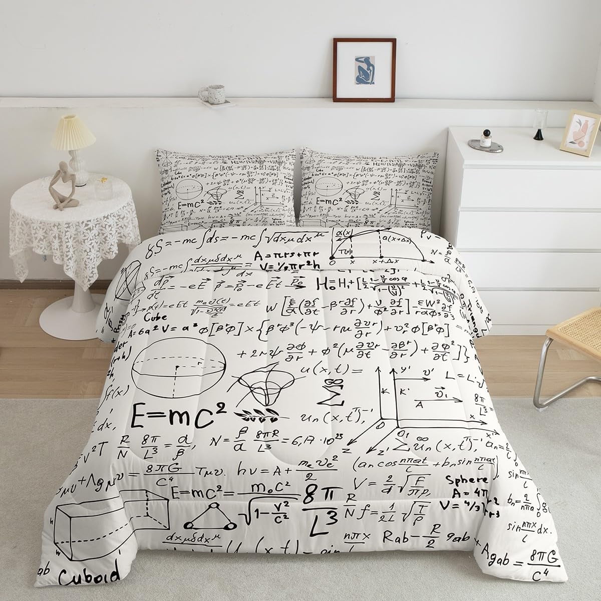 Math London Comforter Set Famous Red Telephone Booth Bedding Big Ben ...
