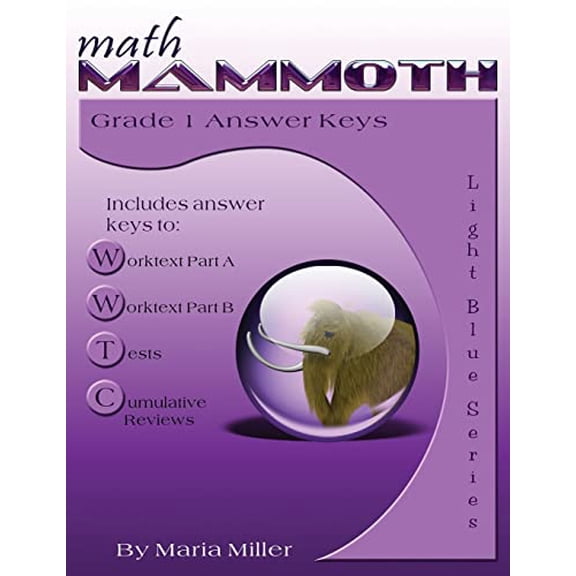 Pre-Owned Math Mammoth Grade 1 Answer Keys, 9781942715030, 194271503X, Paperback,