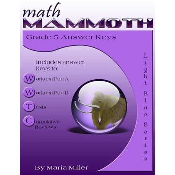 Pre-Owned Math Mammoth Grade 5 Answer Keys