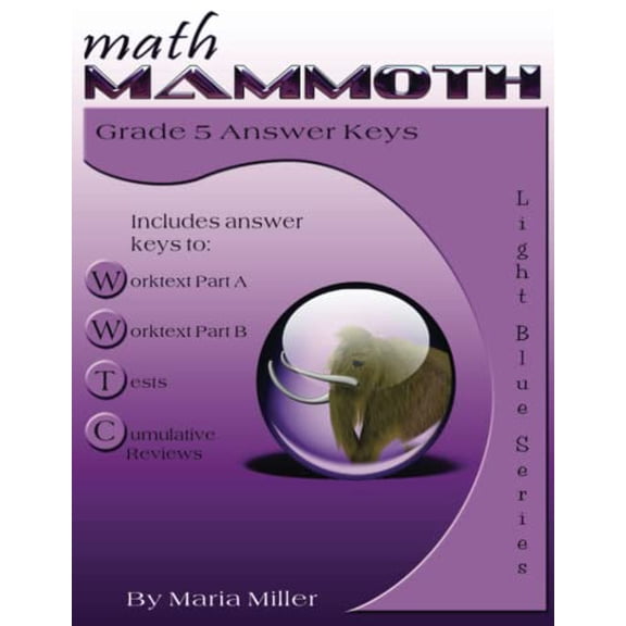 Pre-Owned Math Mammoth Grade 5 Answer Keys Paperback