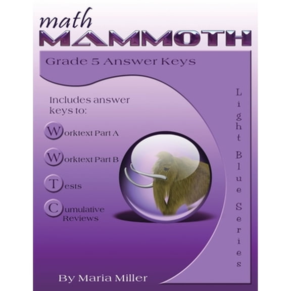 Pre-Owned Math Mammoth Grade 5 Answer Keys Paperback