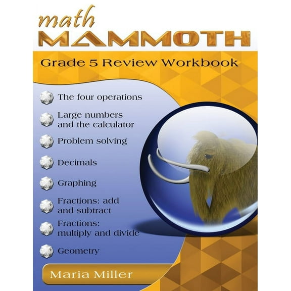 Math Mammoth Grade 5 Review Workbook, (Paperback)