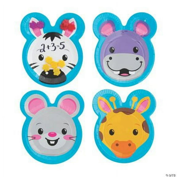 Math Manipulative Plates, Classroom, Educational, 8 Pieces