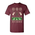 thumbnail image 1 of Math Mathematics Angels Deer Ugly Christmas Funny DT Adult T-Shirt Tee, 1 of 2