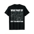 thumbnail image 1 of Math Meme Men's Casual T-Shirt - 'What Part of You Don't Understand?' Print, Crew Neck, Short Sleeve, Stretch Fabric, Machine Washable - Perfect for All Seasons,, 1 of 6