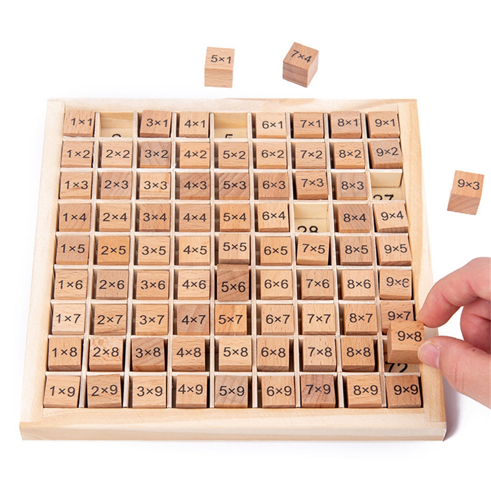 Math Montessori Learning Board Chart Consecutive Number Puzzle Counting