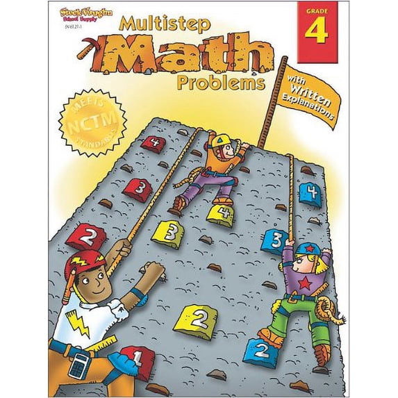 Pre-Owned Math Multistep Problems Grade 4: With Written Explanations Paperback