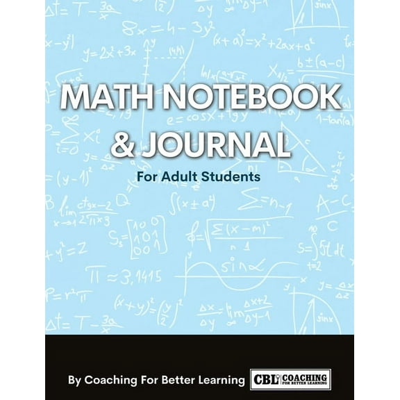 Math Notebook and Journal For Adult Students, (Paperback)
