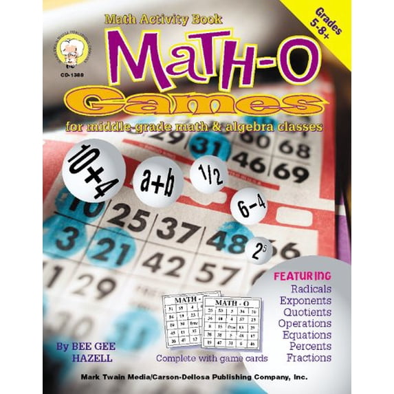 Pre-Owned Math-O Games: For Middle-Grade Math and Algebra Classes (Paperback) 1580371671 9781580371674