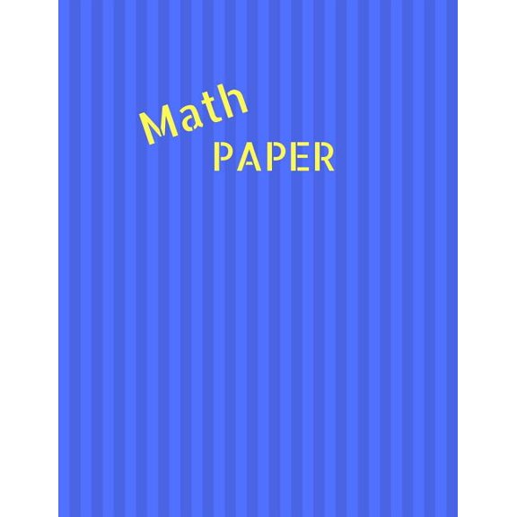 Math Paper : Quad Rule graph paper,8.5 x 11 (5x5 graph paper) 100 pages (Paperback)