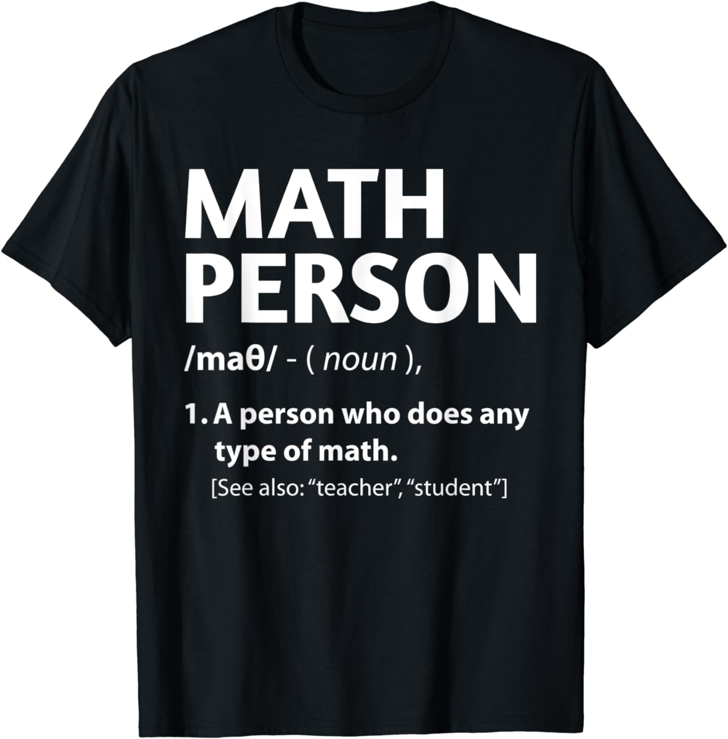 Math Person Definition How To Be A Math Person Funny T-Shirt - Walmart.com