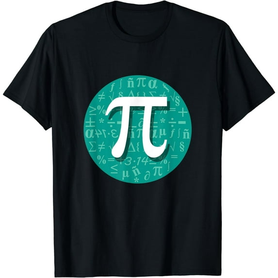 Math Pi Symbol Equation Numbers Math Teacher Student Geek T-Shirt