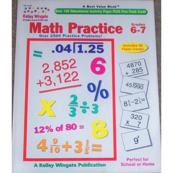Pre-Owned Math Practice 6-7, 9780887245305, 0887245307, Paperback,