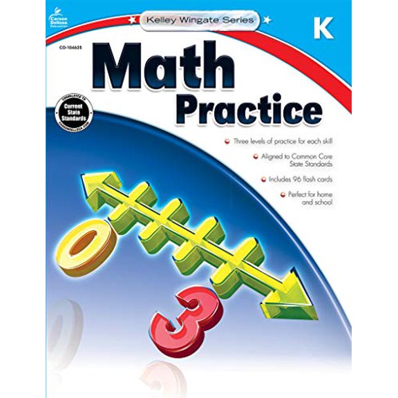 Pre-Owned Math Practice, Kindergarten (Paperback) 1483804984 9781483804989