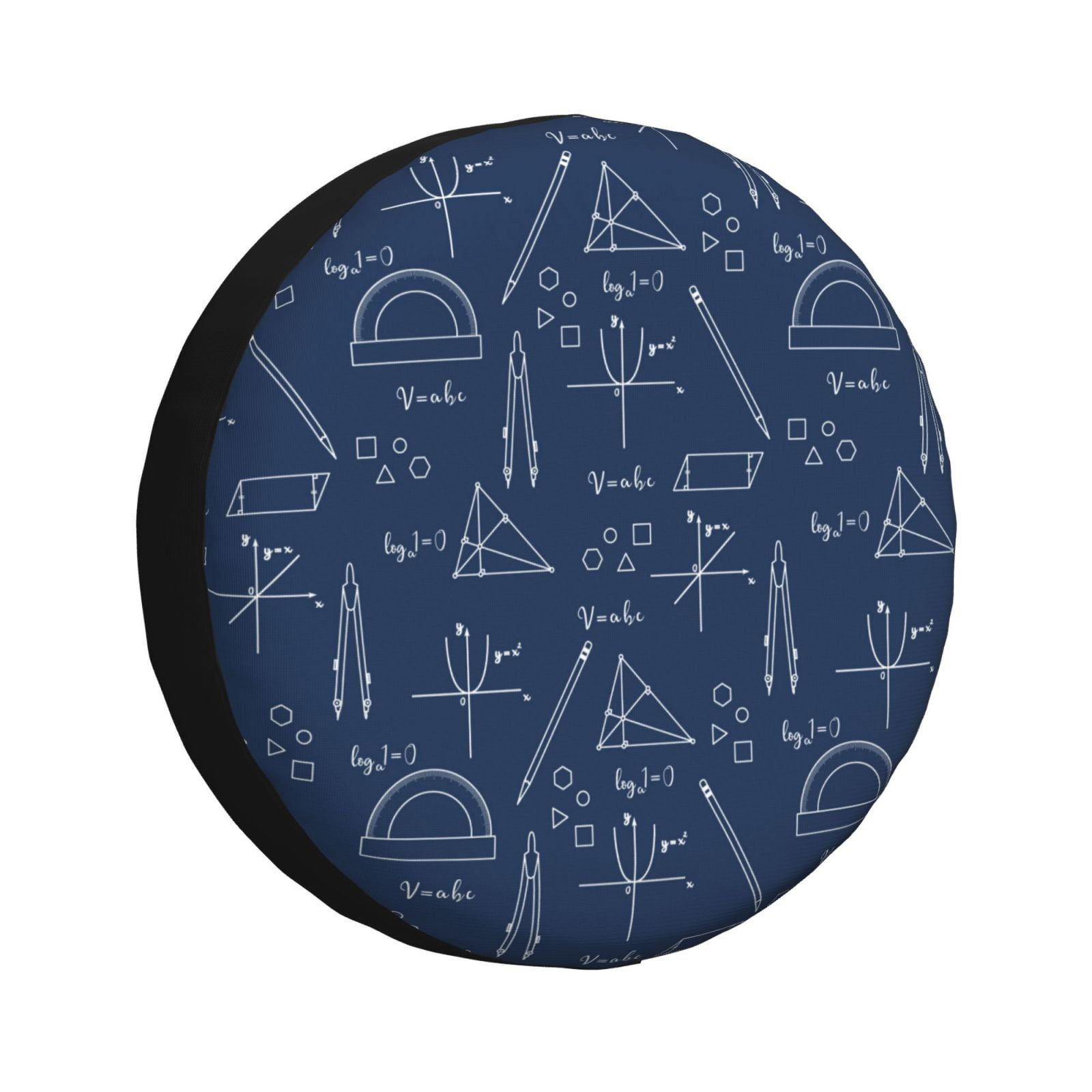 Math Print blue ruler Spare Tire Cover for Trailer Camper RV Truck SUV ...