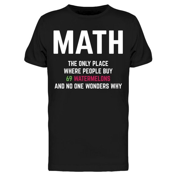 Math Problems Joke Quote Men's T-shirt