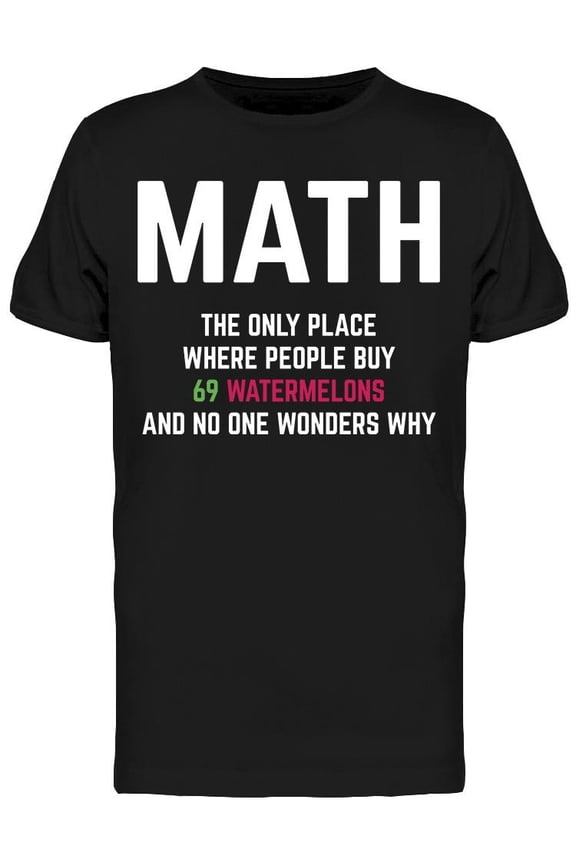Math Problems Joke Quote Men's T-shirt