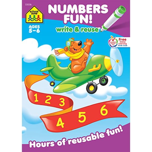Pre-Owned School Zone Numbers Fun! Write & Reuse (Paperback 9781589477865) by School Zone (Editor)