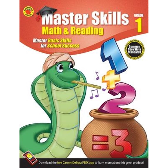 Pre-Owned Math & Reading, Grade 1 (Master Skills) Paperback