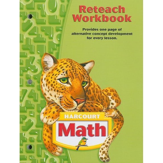 Pre-Owned Harcourt Math: Reteach Workbook Grade 5 (Paperback) 0153364912 9780153364914