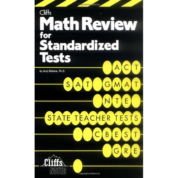 Pre-Owned Math Review For Standardized Tests (Cliffs Test Prep) (Paperback) 0822020335 9780822020332