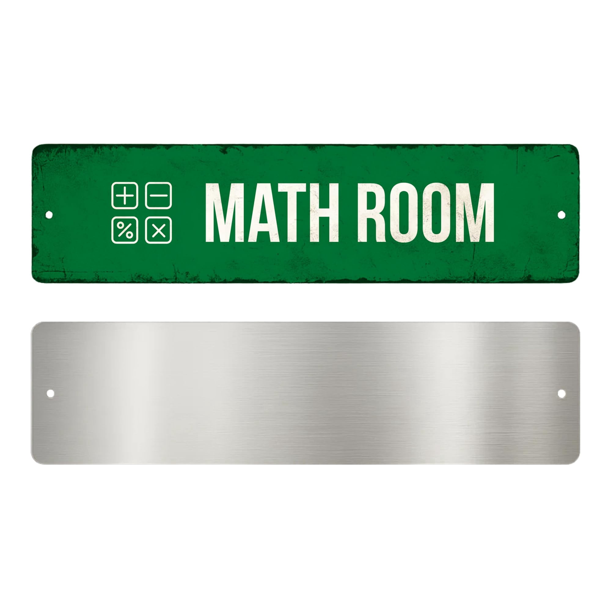 Math Room Metal Sign by DC | Arrow Metal Directional Signage for Indoor ...