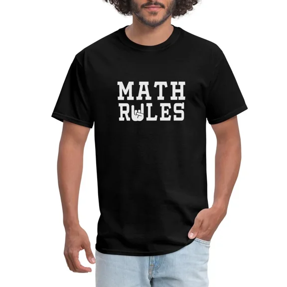 Math Rules Funny Quote Rock n Roll STEM Geek Humor Unisex T-Shirt up to size 5XL