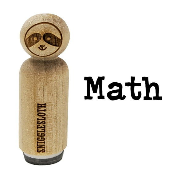 Math School Fun Text Rubber Stamp for Scrapbooking Crafting Stamping - Medium 1 Inch