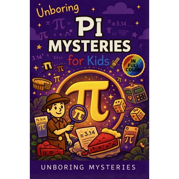 Math & Science Mysteries for Kids Unboring Pi Mysteries for Kids: Funny, Fascinating Guide to the Most Baffling Pi Mysteries, Number Secrets, and Mathemat, Book 1, (Paperback)