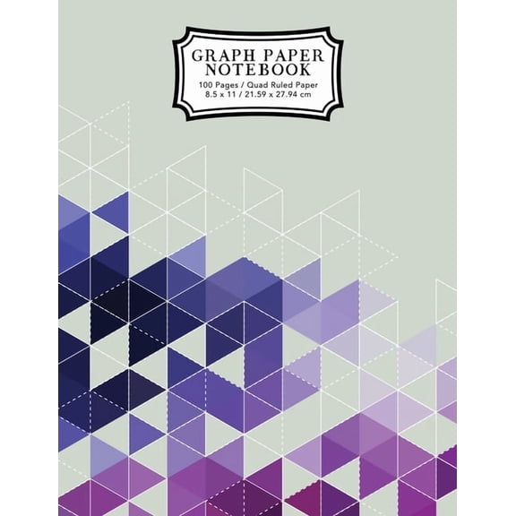Math and Science Notebooks Graph Paper Notebook: Purple Grid Boxes Grid Paper Composition Notebook, Graphing Paper, Quad Ruled, Book 2, (Paperback)