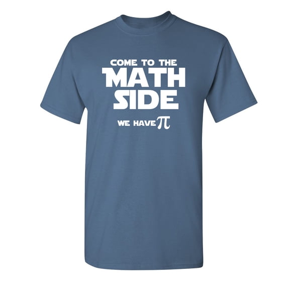 Math Side Sarcastic Humor Graphic Novelty Super Soft Ring Spun Funny T Shirt