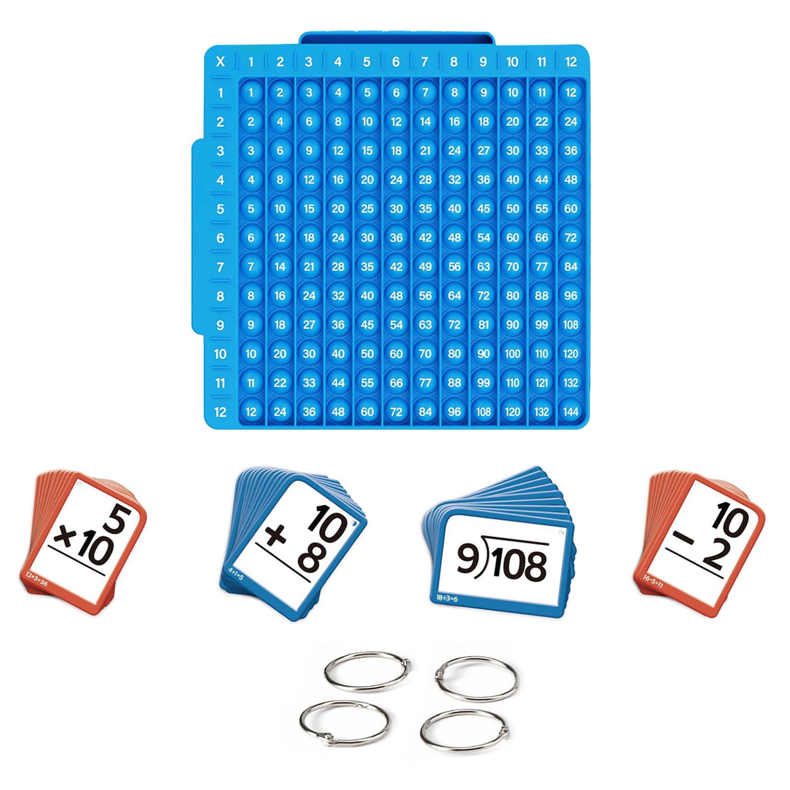 Math Skill Building Cards Mathematics Learning Flashcards For ...