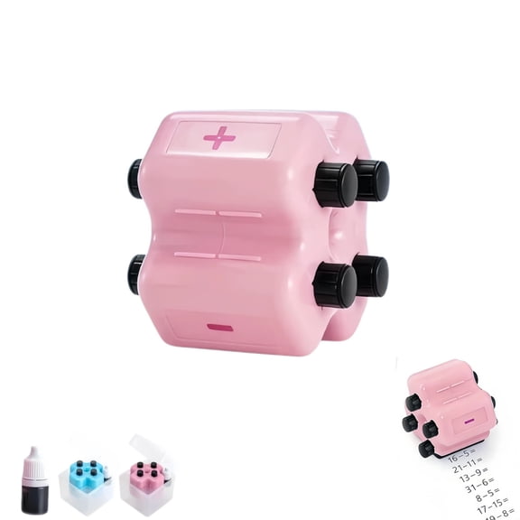 Math Stamp Roller 4-in-1 Math Practice Stamps Smart Math Roller Stamps for Addition Subtraction Multiplication Division Learning Tools for Preschool & Elementary Classroom Supplies
