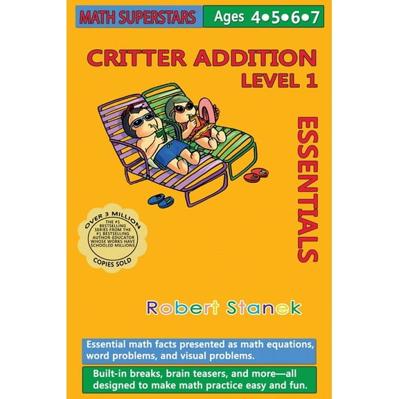 Math Superstars Math Superstars Addition Level 1, Library Hardcover Edition: Essential Math Facts for Ages 4 - 7, Book 1, (Hardcover)