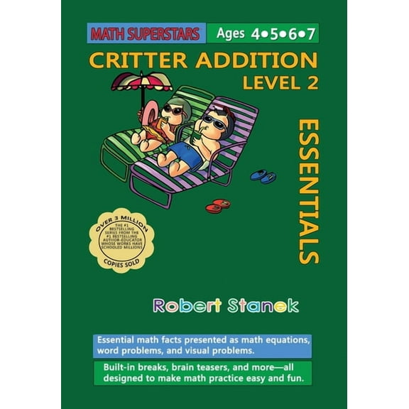 Math Superstars Math Superstars Addition Level 2: Essential Math Facts for Ages 5 - 8, Book 2, (Paperback)