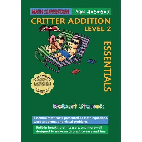 Math Superstars Math Superstars Addition Level 2: Essential Math Facts for Ages 5 - 8, Book 2, (Paperback)