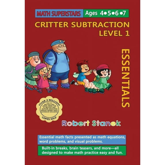 Math Superstars Math Superstars Subtraction Level 1: Essential Math Facts for Ages 4 - 7, Book 4, (Paperback)